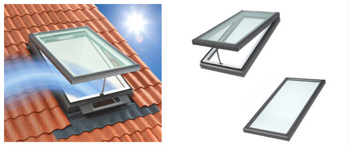 solar, electrical, fixed skylight